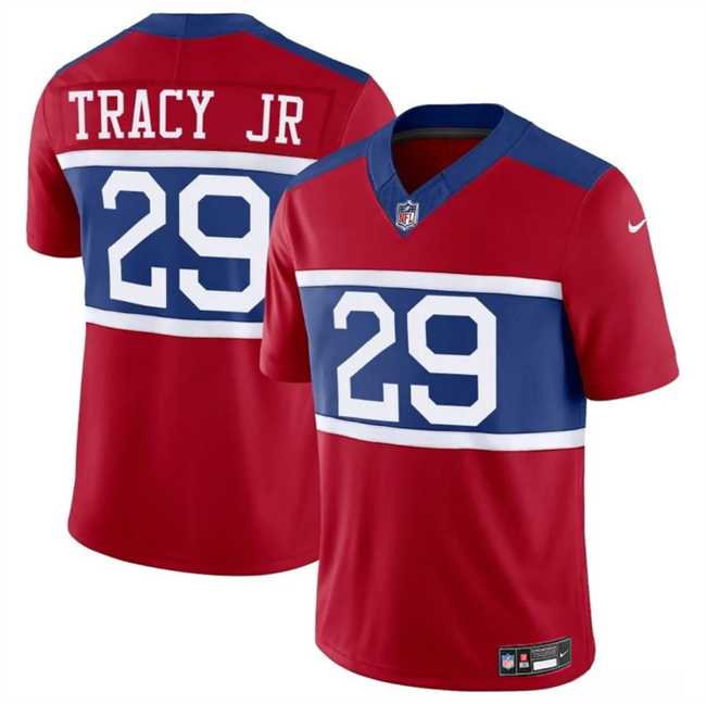 Men & Women & Youth New York Giants #29 Tyrone Tracy Jr Red Alternate Vapor F.U.S.E. Limited Stitched Jersey->new york giants->NFL Jersey